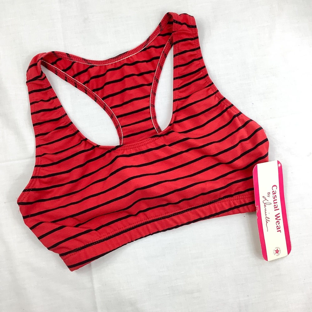 NWT vintage 90s striped sports bra